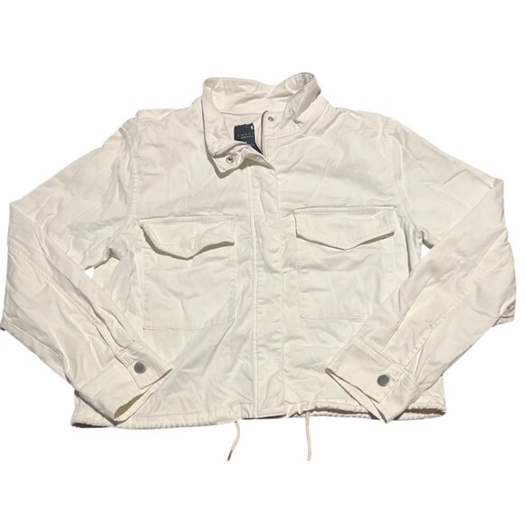 Sanctuary Armstrong Jacket Women’s Medium Cropped Off White EUC - Picture 3 of 8